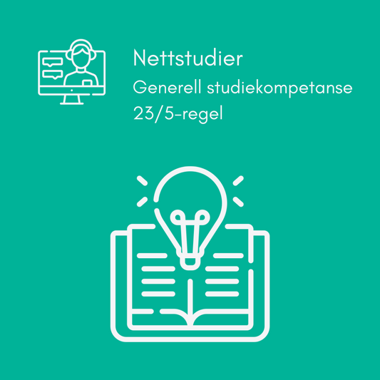 Generell studiekompetanse 23/5-regel - Nettstudier