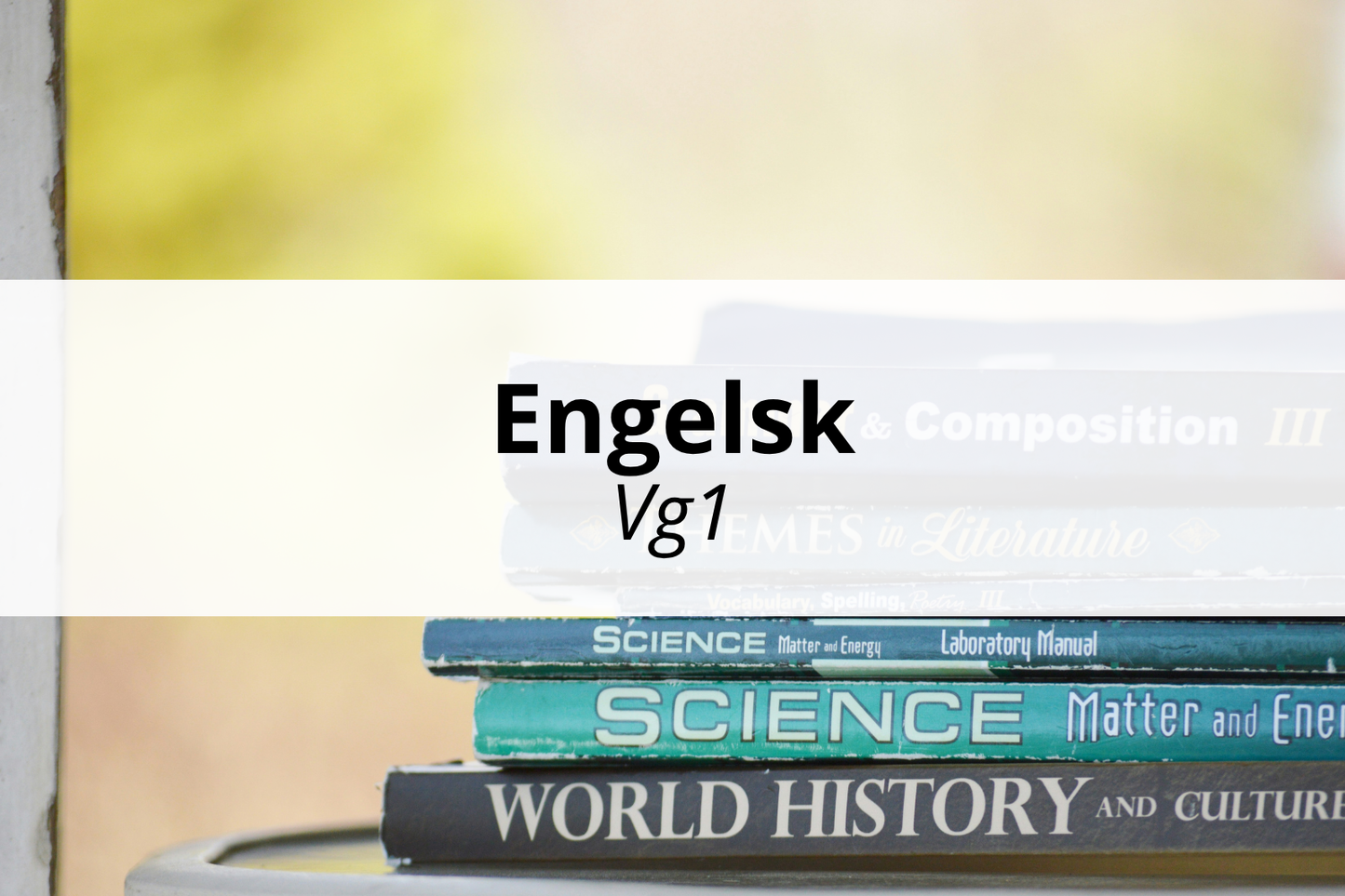 Engelsk Vg1 - klasseromskurs