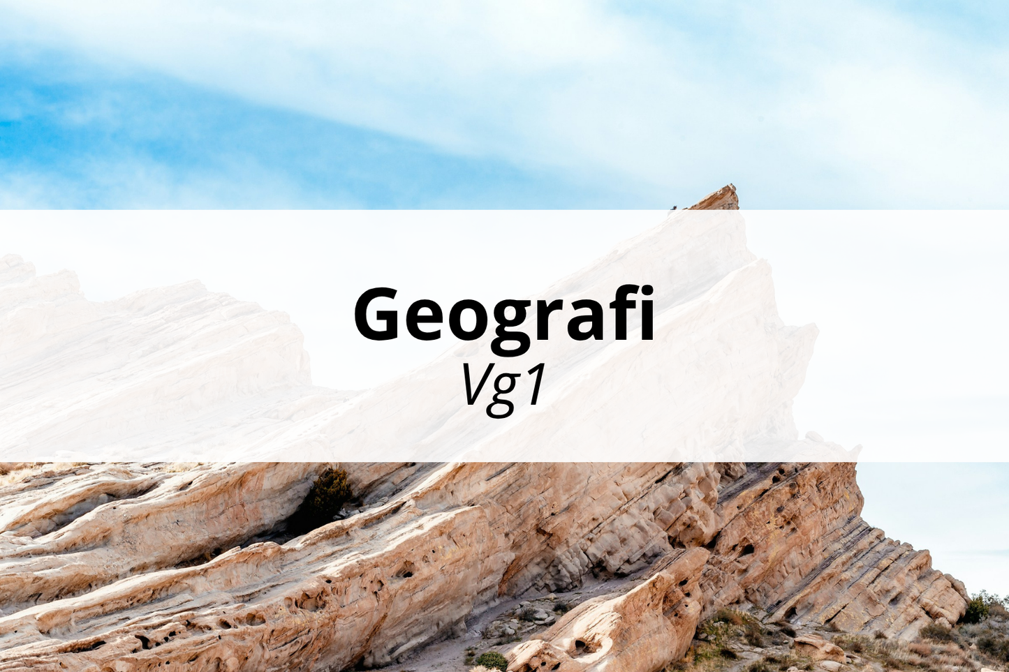 Geografi - klasseromskurs