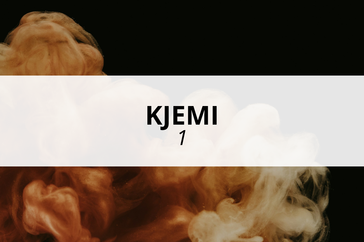 Kjemi 1 - Nettstudier